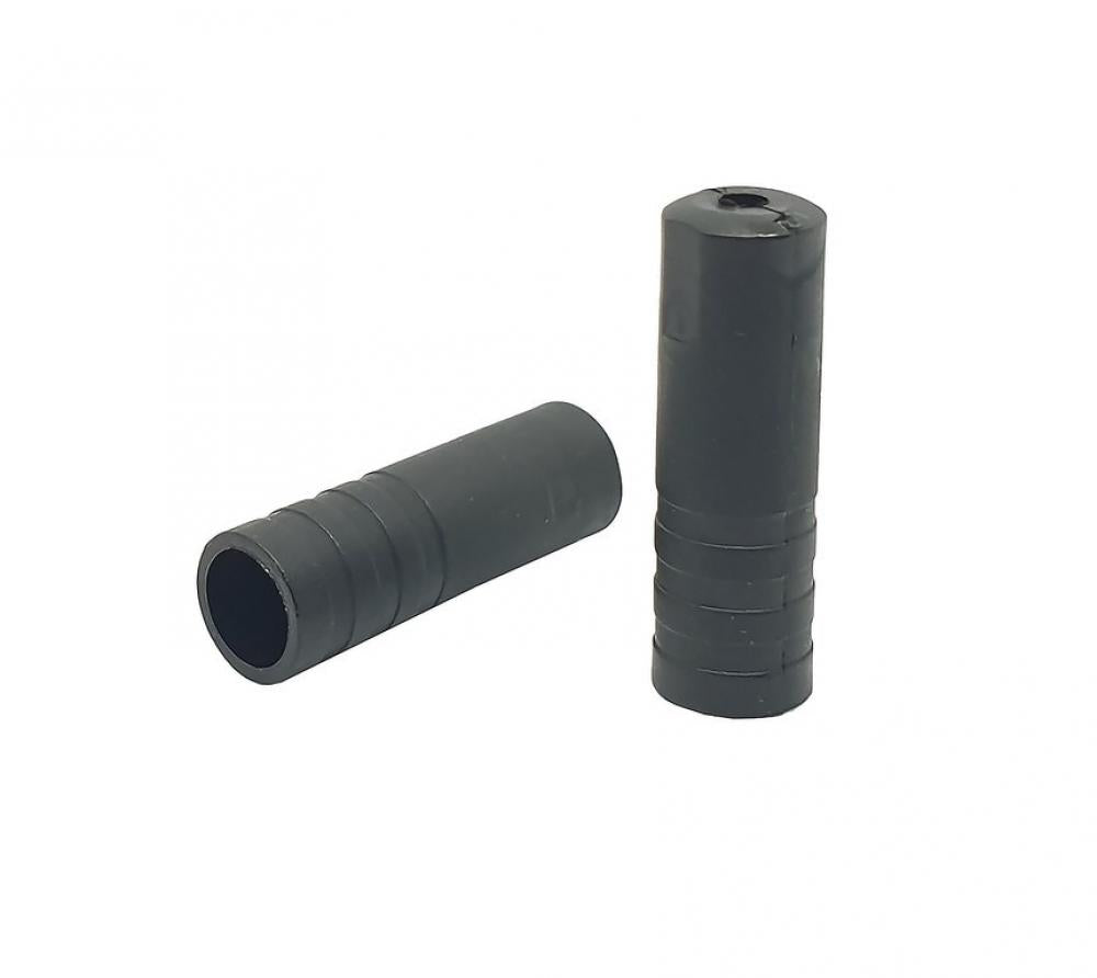 Schwarze capgo BL gedichtete Endkappen für 4mm Schaltaußenhüllen, 100 Stück.
