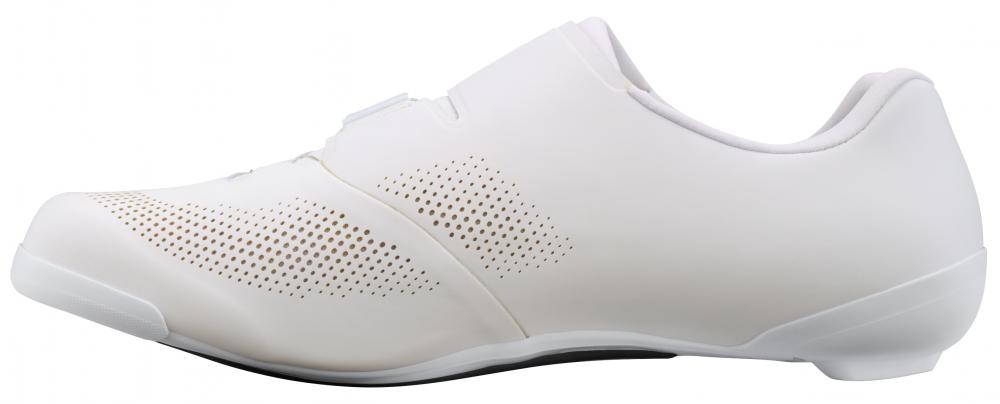 SHIMANO Fahrradschuhe RC703 Herren/Damen Road SPD-SL Fahrradschuhe Größe 50 breit Weiß