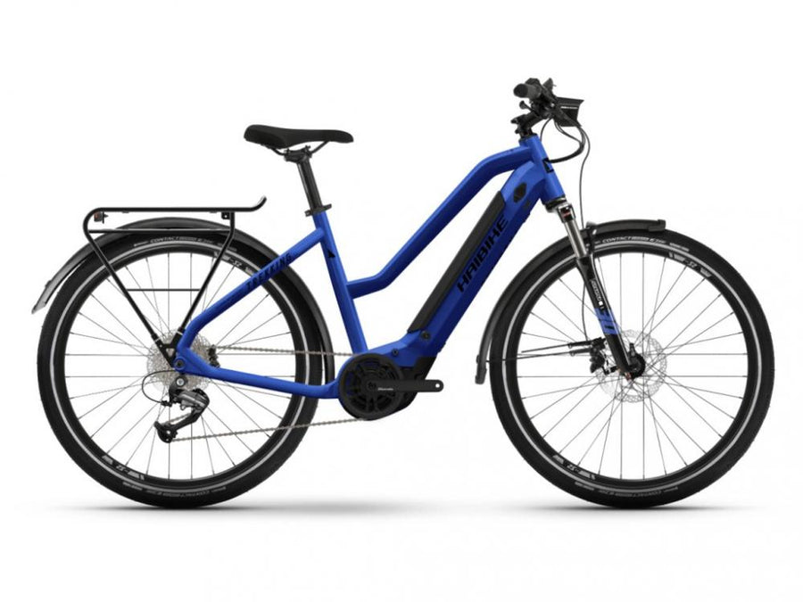 Haibike Trekking 4 Mid i500Wh 9-G Altus YTS Gloss_Matte_Blue_Blk /M