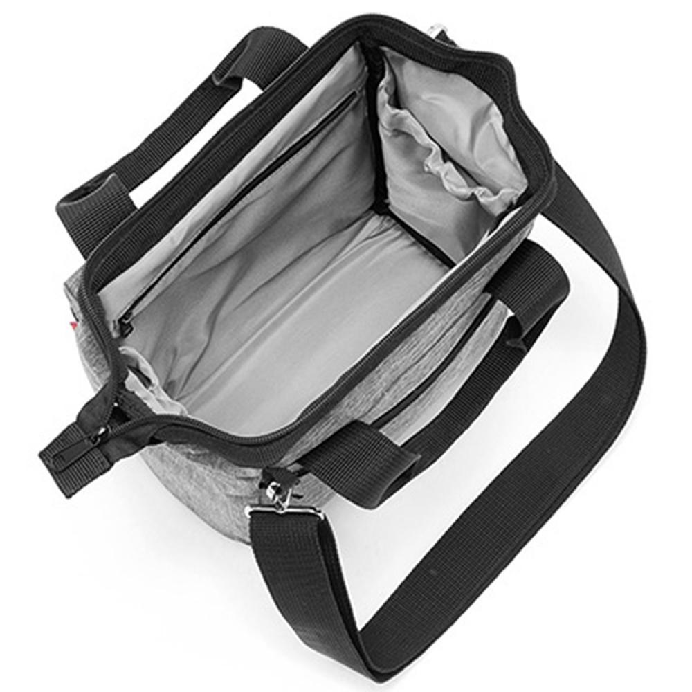 KLICKfix Lenkertasche Roomy twist silver Größe 24x22x13cm 4 ltr.