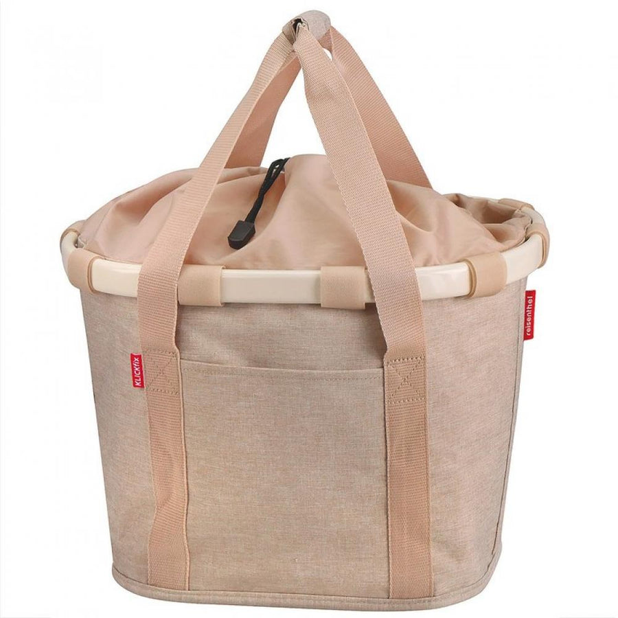 KLICKfix Fahrradkorb Fahrradtasche Bikebasket Reisenthel twist coffee 28x26x35 cm