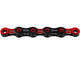 KMC Kette X-11-SL DLC schwarz/rot, 11s/118 Gl