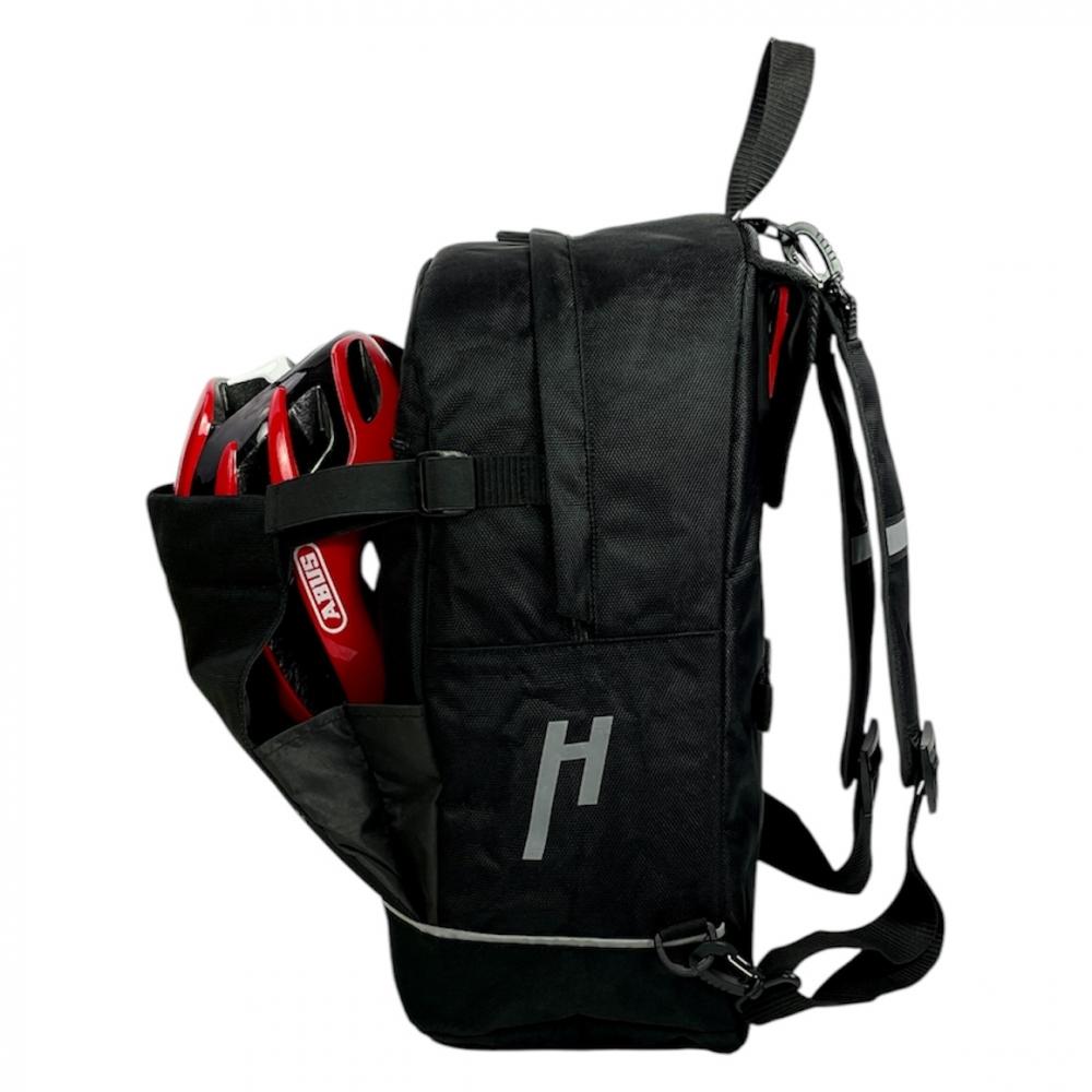 Haberland Bike-Rucksack Lucky Active Plus schwarz - vielseitige Gepäckträger-Tasche