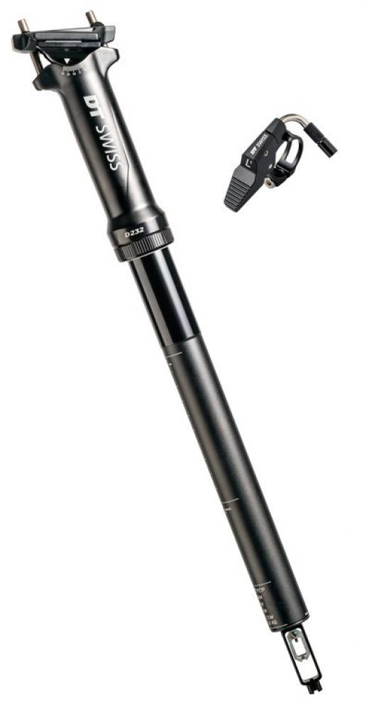 DT Swiss D 232 Alu Vario-Sattelstütze 27,2 mm 60 mm Hub Schwarz