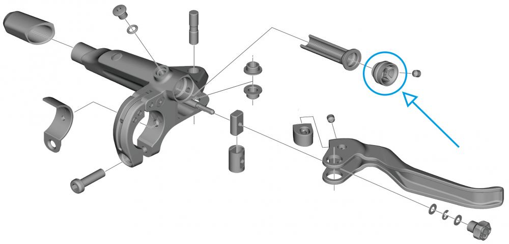 SHIMANO Abdeckung BL-U8000 Abdeckung - Schutzkappe für BL-U8000 Bremshebel