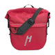 Haberland Einzeltasche eMotion rot/schwarz - robuste Gepäckträgertasche mit Rollverschluss