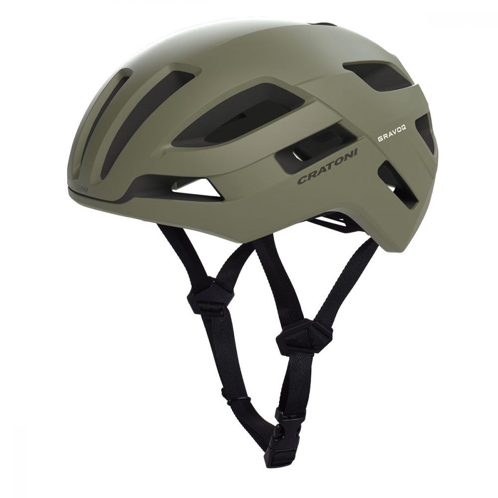Cratoni Gravoq Fahrradhelm, khaki matt, Gr. S/M (54-58cm), 17 Belüftungsöffnungen, 360° Anpassung, leicht, reflektierend, ideal für Gravel & Trail