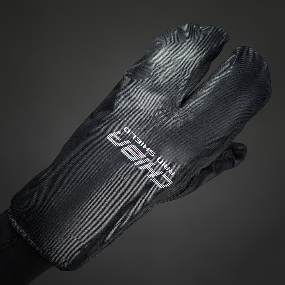 CHIBA Rain Shield Superlight - Lobster-Überzughandschuh, wind- & wasserabweisend, Größe M, schwarz