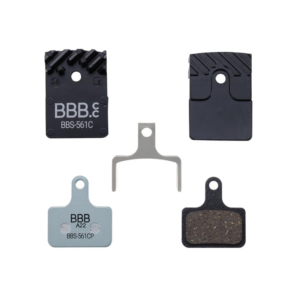 BBB Cycling DiscStop Coolfin Bremsbeläge Größe Standard schwarz/steelblau - starke Kühlung und Kontrolle
