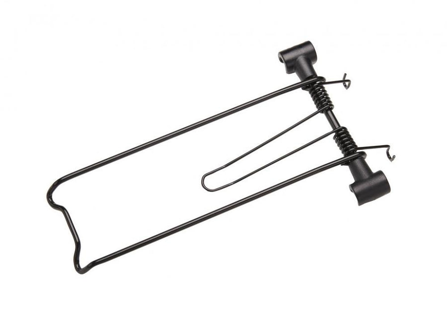 Racktime Federklappe Clampit schwarz für Fahrrad-Gepäckträger wie Standit Addit Foldit Tourit Topit