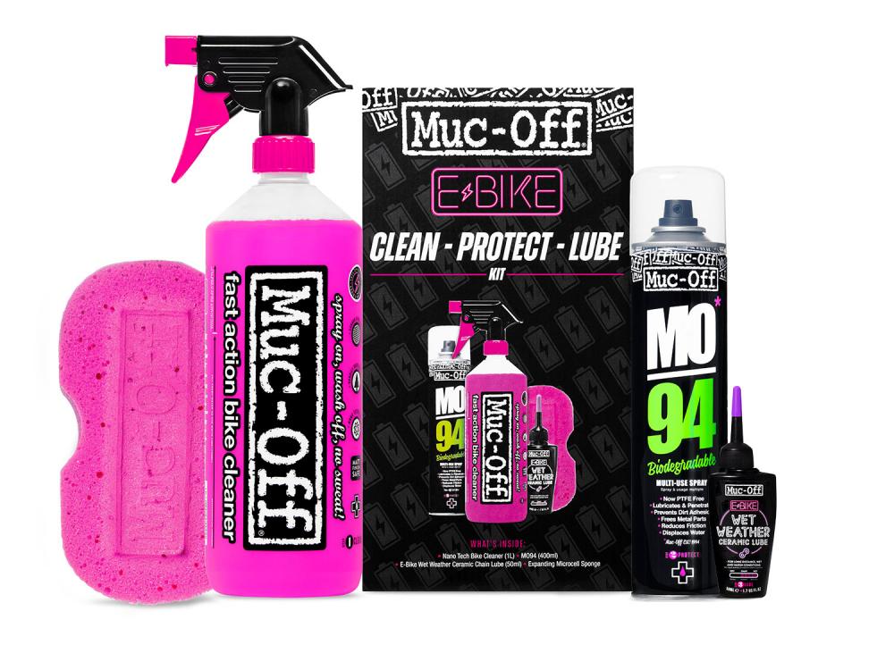 Muc Off E-Bike Clean Protect & Lube Kit Wet Lube Version black