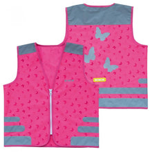 Wowow Sicherheitsweste Nutty Jacket für Kinder pink mit Refl Streifen Größe XS