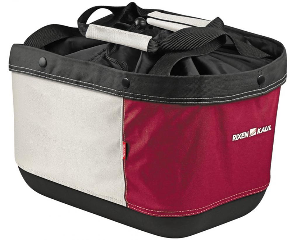 KLICKfix Fahrradkorb Alingo GT rot/creme 24x41x29 cm