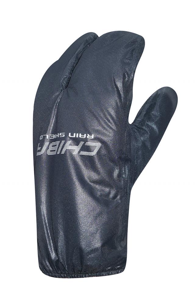 CHIBA Rain Shield Superlight - Lobster-Überzughandschuh, wind- & wasserabweisend, Größe M, schwarz