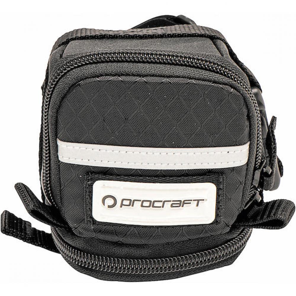 Procraft Satteltasche Maxi II 1,4 L schwarz - robuste, wasserabweisende Rahmentasche