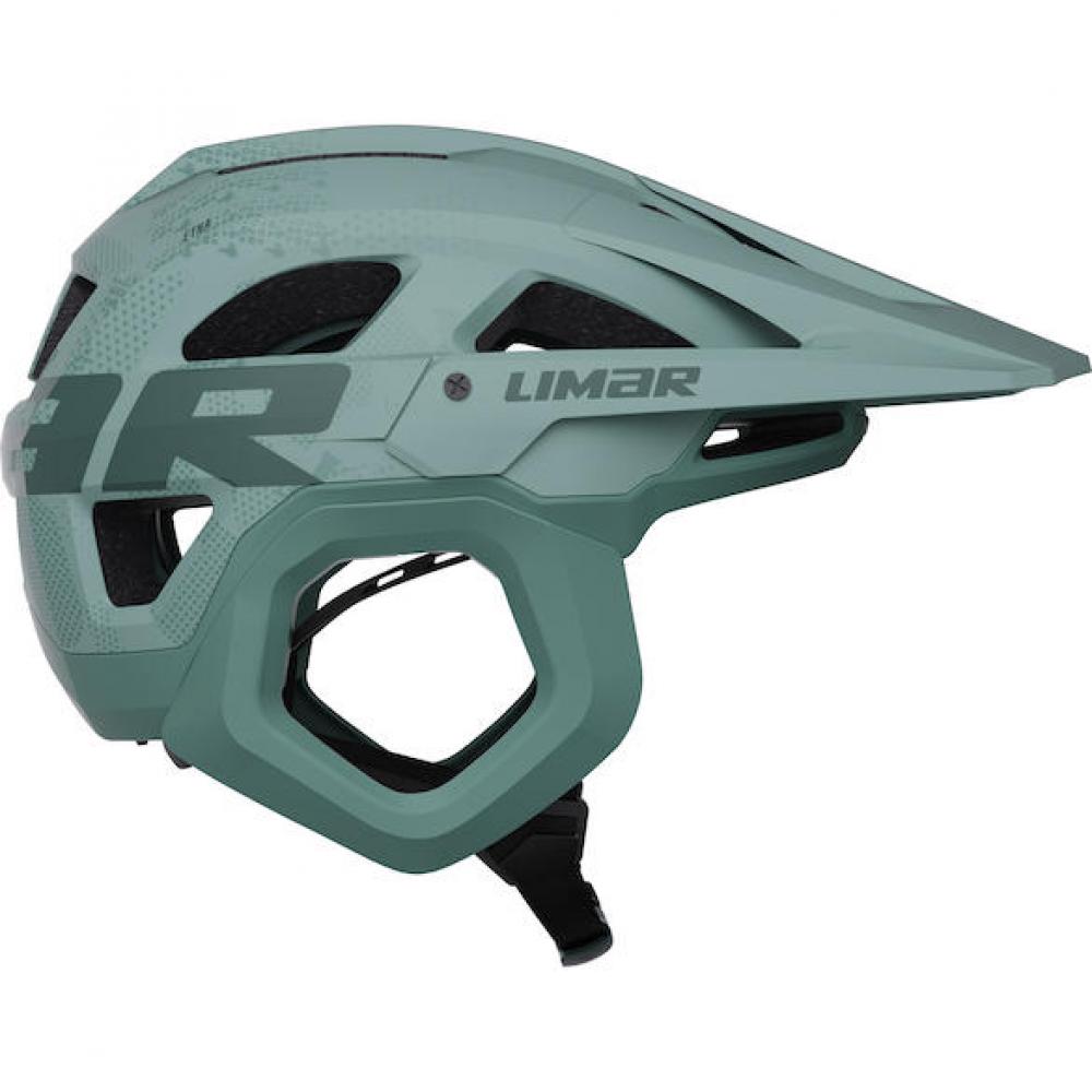 Limar Etna + Mips Enduro-Helm in Matt Ocean Sage Grau mit PROXEAR Seitenschutz für maximalen Schutz beim Mountainbiken.