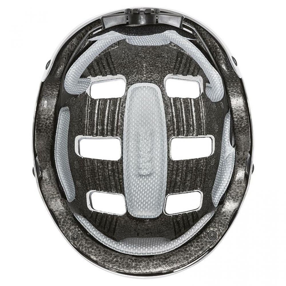 Uvex Kid 3 Kinder-Fahrradhelm, Hardshell-Technologie, 10 Belüftungsöffnungen, IAS-Größenanpassung, Monomatic-Verschluss, herausnehmbare und waschbare Polster, Farbe: Silber-Rosé, Größe: 51-55 cm
