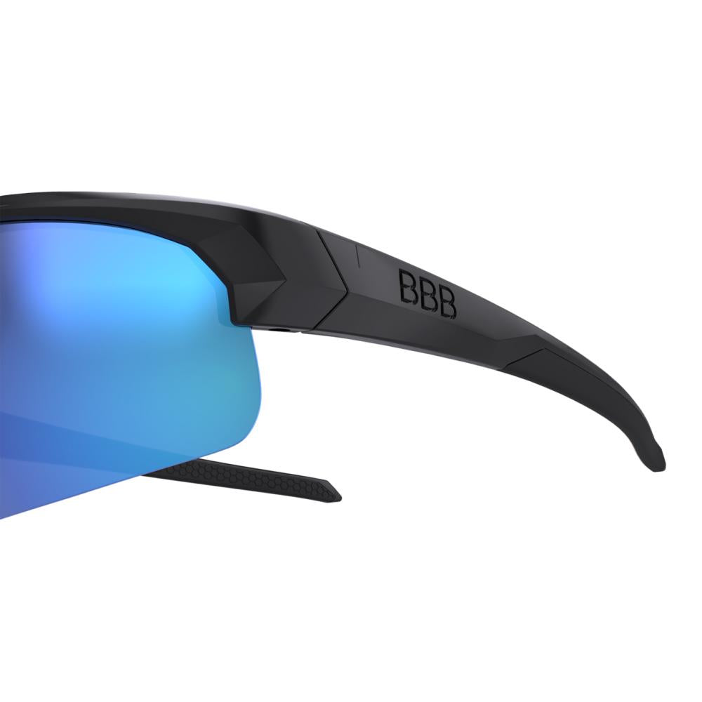 BBB Cycling BBB Sportbrille Impress Small Größe S schwarz glanz - optimale Passform für schmale Köpfe