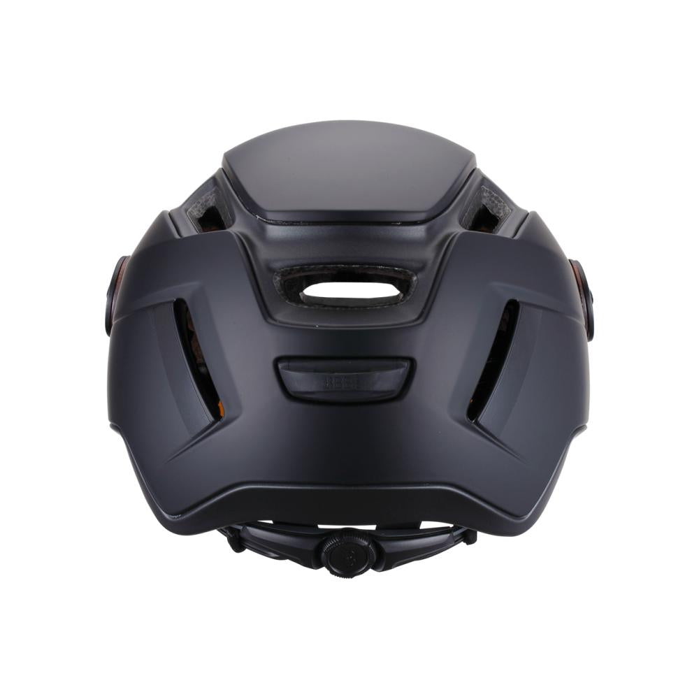 BBB Cycling Helm Indra Faceshield Smoke Mirror Lens M matt schwarz - sicherer E-Bike-Cityhelm