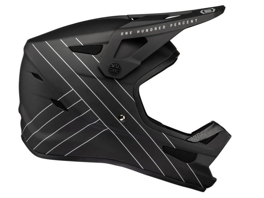 100% Status helmet XL black - leichter Fullface-Helm mit maximalem Schutz