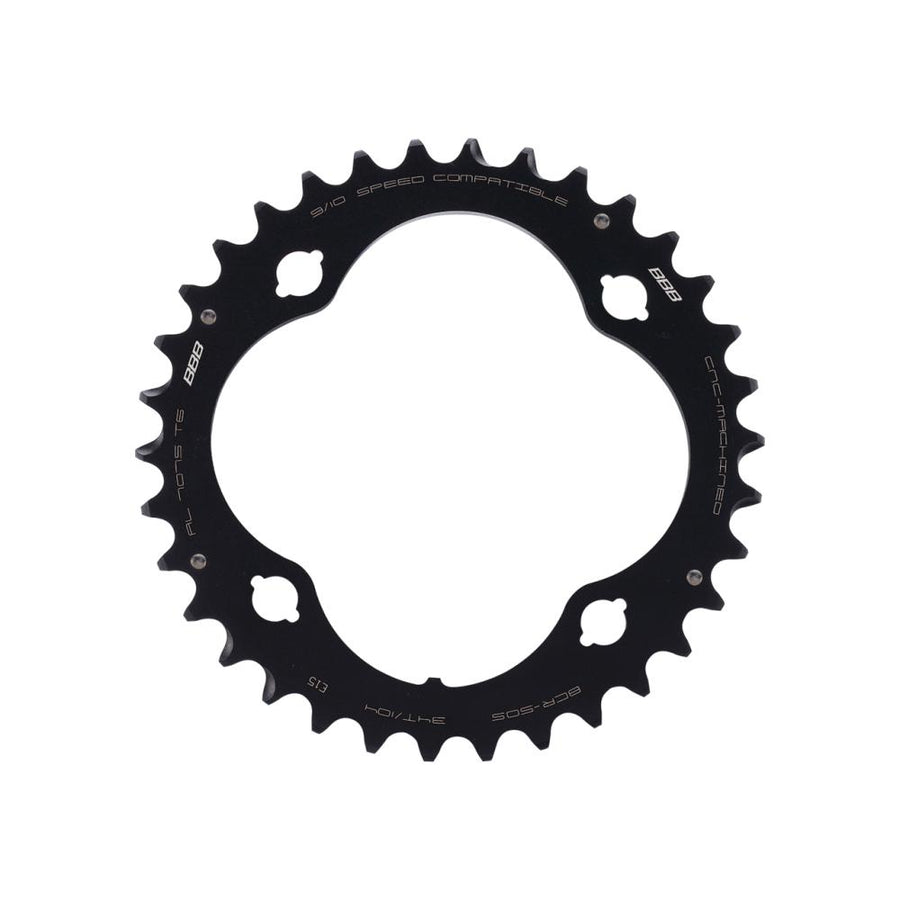 BBB Cycling BBB Kettenblatt MTBGear comp. 3x10 34T/104mm anthrazit - präziser Antrieb für MTB