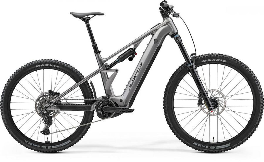 Merida eONE-EIGHTY 400 E-MTB Fully - Größe S - gunmetal grey-black - 800 Wh - Bosch Performance Line CX - 180 Millimeter Federweg