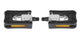 M-Wave F1 Faltpedal schwarz - Aluminium/Kunststoff mit CrMo-Achse, 9/16" Gewinde, Reflektor, rutschfest, StVZO-zertifiziert 1 Paar