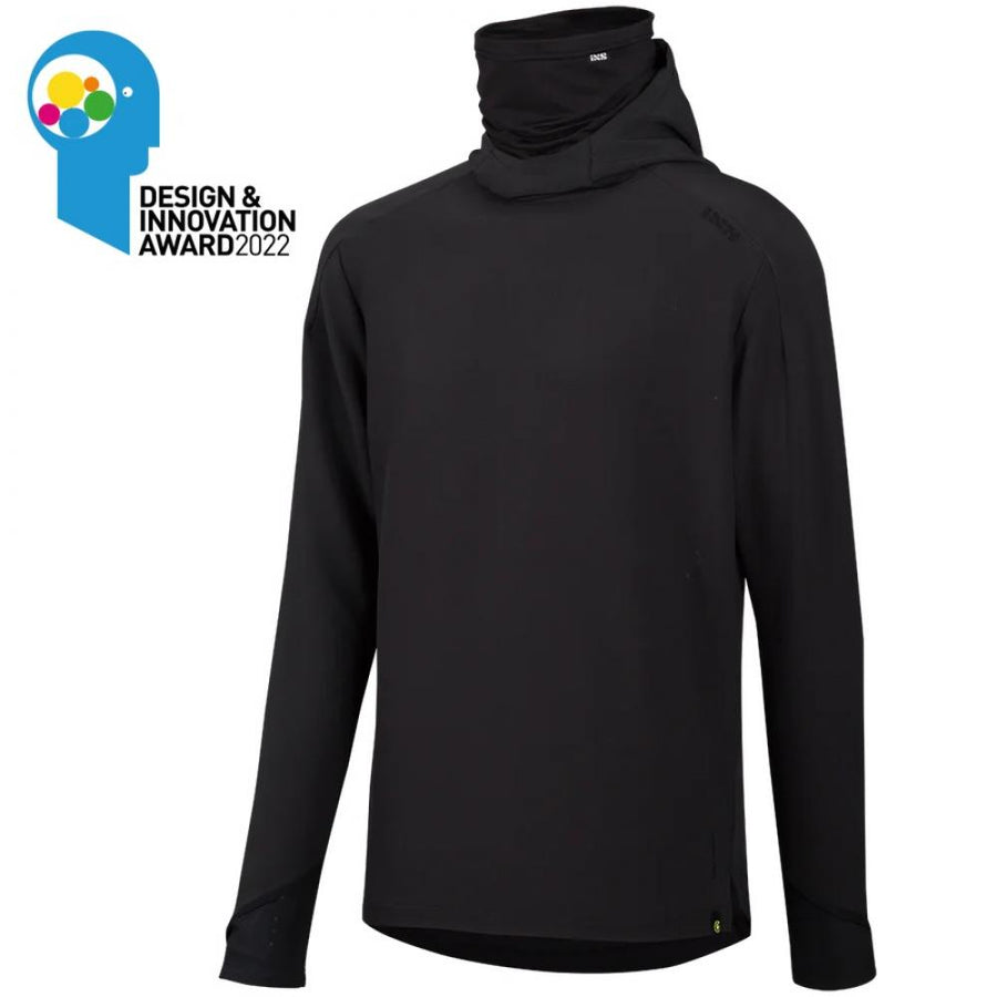 IXS Sports Division iXS Carve Digger Hooded Jersey S black - vielseitiges MTB & Gravel Hoodie-Jersey