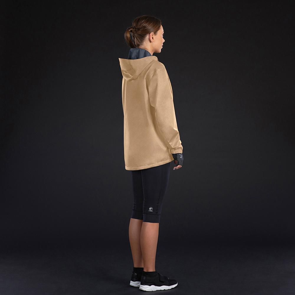 CHIBA Rainjacket Damen - 100% wasserdicht, winddicht & atmungsaktiv, 3XL, beige