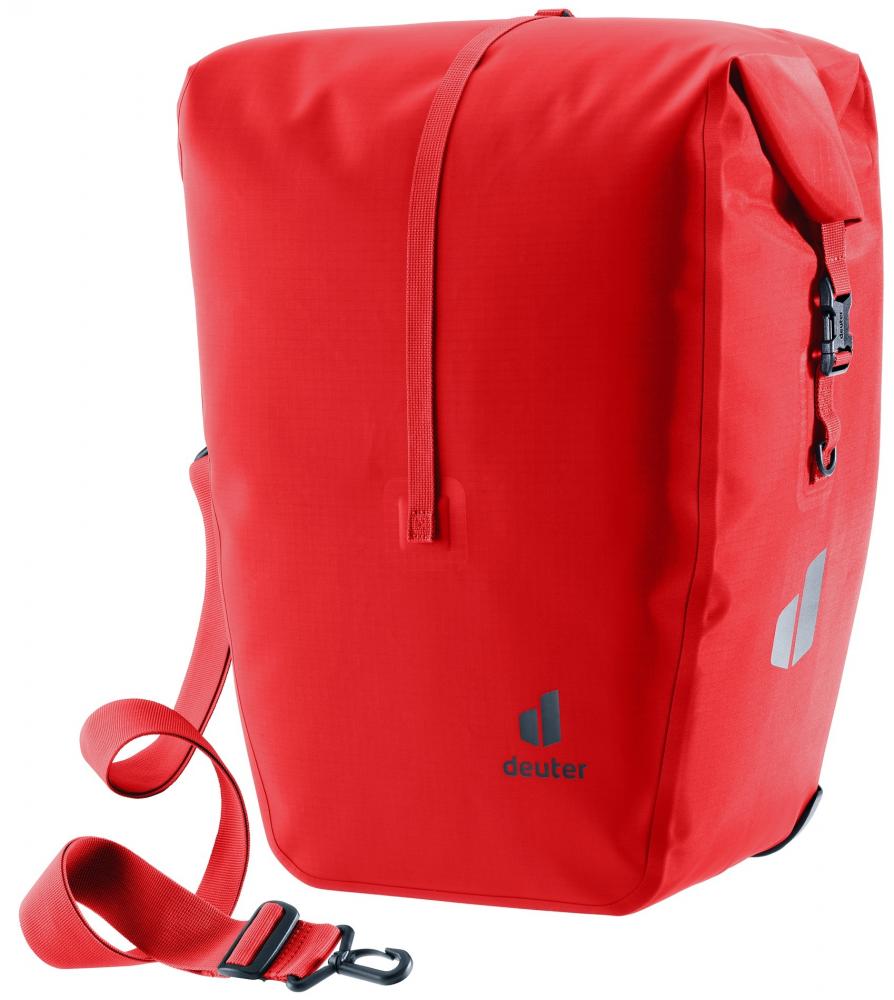 Deuter Visby 20+5 Gepäckträgertasche - Wasserdicht IPX4, 20+5L, Abnehmbarer Schultergurt