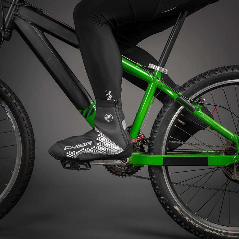 CHIBA MTB Überschuh - wasserdicht, winddicht, atmungsaktiv, Größe L, schwarz