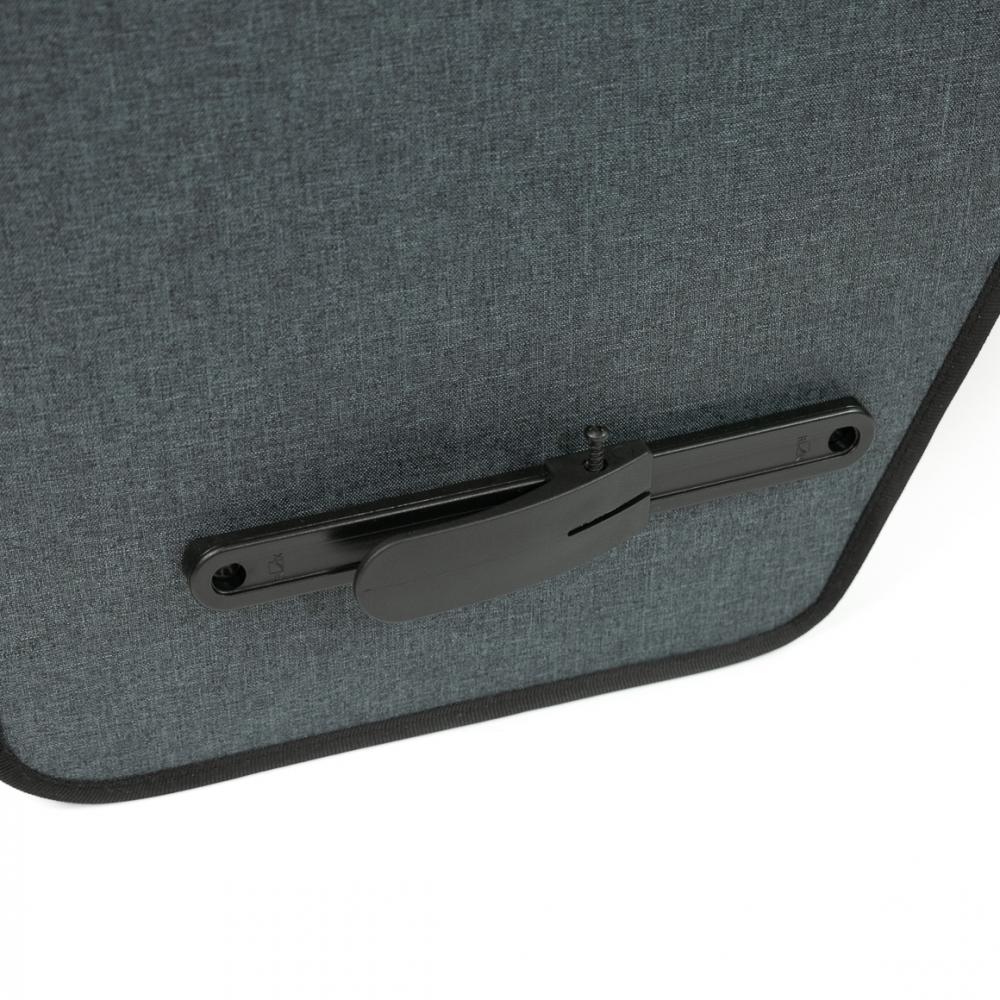 Haberland Doppeltasche 31l eMotion 4 nature anthrazit/reflex - nachhaltige Fahrrad-Gepäcklösung