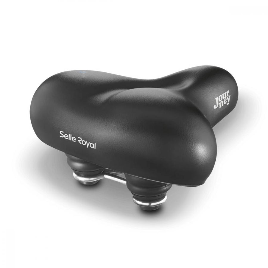 Schwarzer Selle Royal Journey Fahrradsattel, Unisex, Standardgröße, komfortabel für City und Trekking.