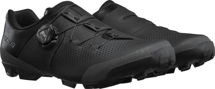 SHIMANO Fahrradschuhe XC302 Herren/Damen MTB SPD Fahrradschuhe Größe 52 Schwarz