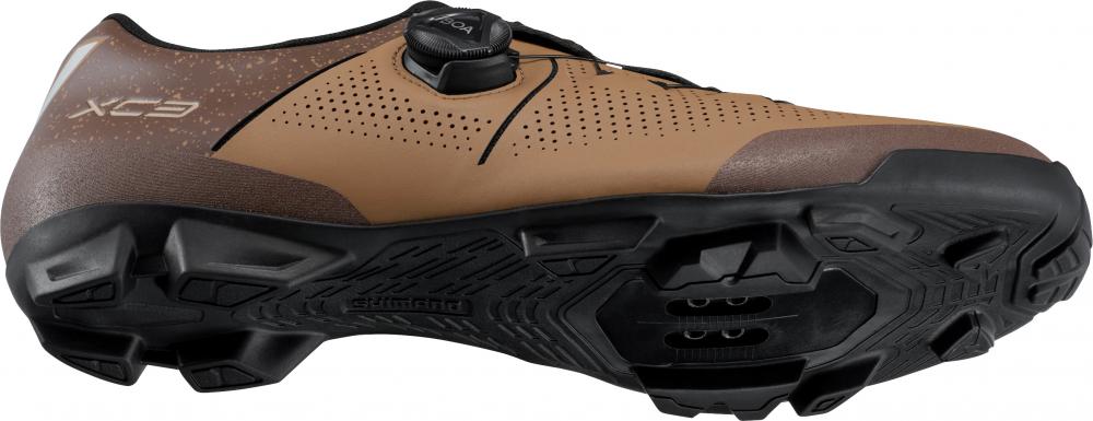 SHIMANO Fahrradschuhe XC302 Herren/Damen MTB SPD Größe 43 Braun - SPD-kompatible XC-MTB-Schuhe