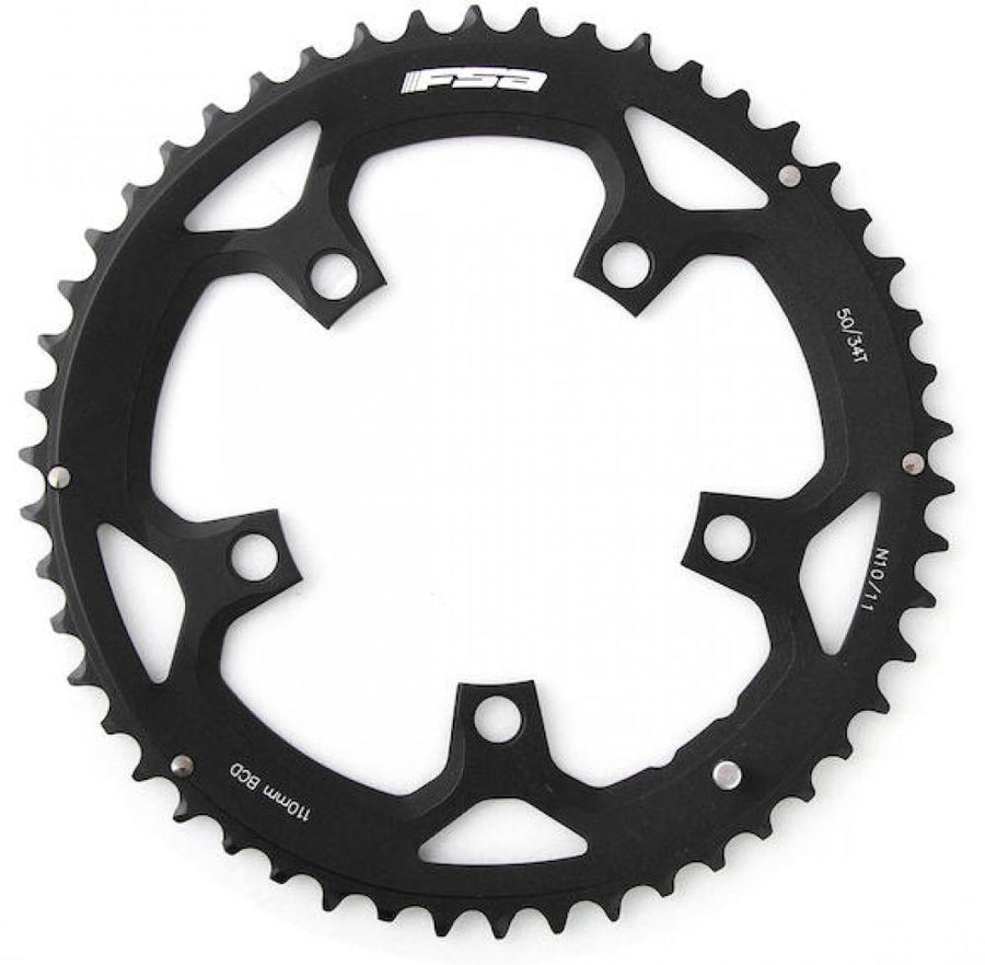 FSA Kettenblatt Road Pro 110 mm x 50 Zähne Schwarz - Leicht & Präzise