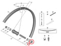 SHIMANO Achskappe f.HB-M9210-B, rechts Ersatzteil - passend für Shimano Vorderradnabe HB-M9210-B