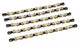 XLC Kette CC-C08 1/2 x 11/128, 114 Gl. 10-f. gold/schwarz