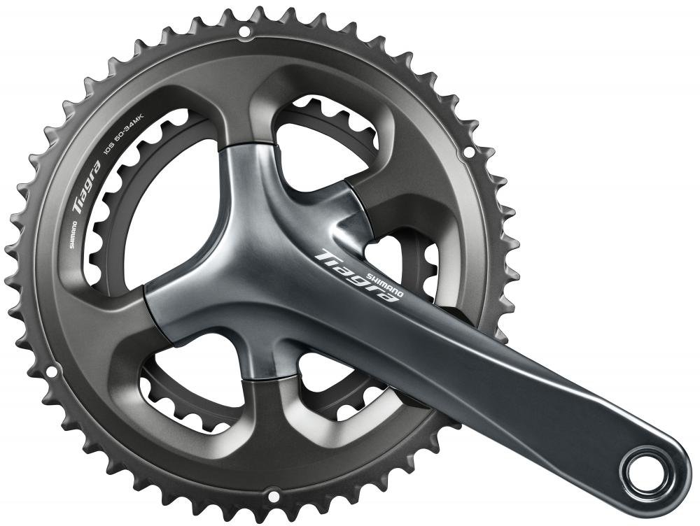 SHIMANO Kurbelgarnitur TIAGRA FC-4700 - 10-fach, 165 mm, 50-34 Zähne, 34 Zähne, Grau