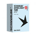 Schwalbe Schlauch "Nr.14L-EL Extralight"n27 - 5"n54-584 27.5 x 2.10n57-584 27.5 x 2.25n60-584 27.5 x 2.35n62-584 27.5 x 2.40n65-584 27.5 x 2.60n70-584 27.5 x 2.80n75-584 27.5 x 3.00nGewicht 200g Sclaverandventil (SV) 40mm - 27,5