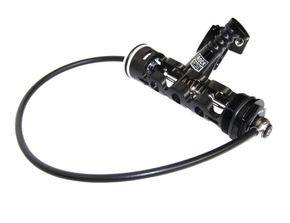 RockShox Xloc Full Sprint Remote Upgrade Kit 2013, schwarz, links, mit Kabel für Fahrradgabel.