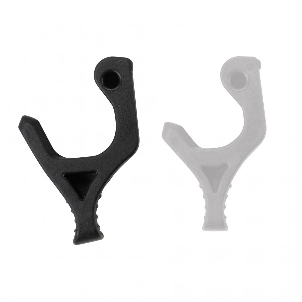 KLICKfix Riegel Oversize Ø 1520 mm für UniKlip 2/KorbKlip 2  Paarweise, schwarz, passend für dicke oder unrunde Gepäckträgerstreben, Maße: 2 x 3,5 x 5,5 cm.