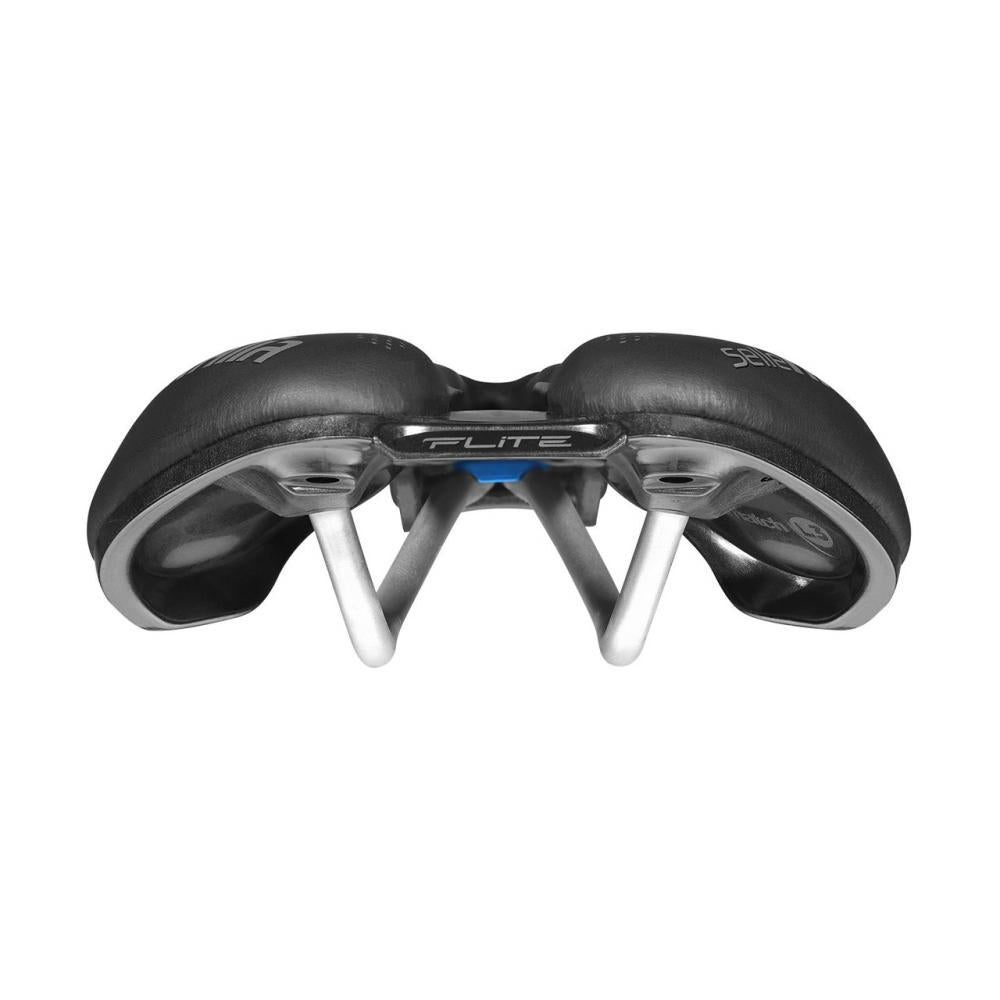 Selle Italia Flite Boost Gravel TI 316 Superflow Unisex Sattel L3 - Fibra-Tek Bezug, Light-Gel-Einsatz, Titanstreben Ø7 mm, Entlastungsöffnung (Superflow), 145×250 mm