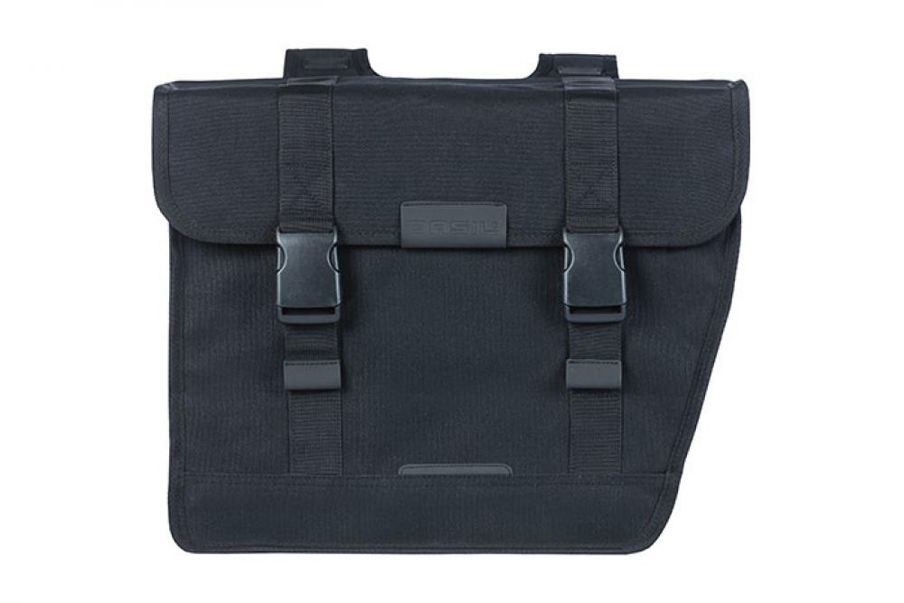Basil Doppeltasche Kavan Eco Classic schwarz 37x32x18 cm 46l