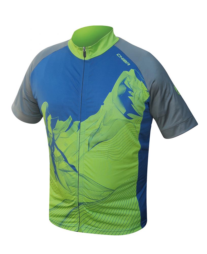 CHIBA Watzmann Shirt Pro - Radtrikot kurzarm, atmungsaktiv, marine, Größe L