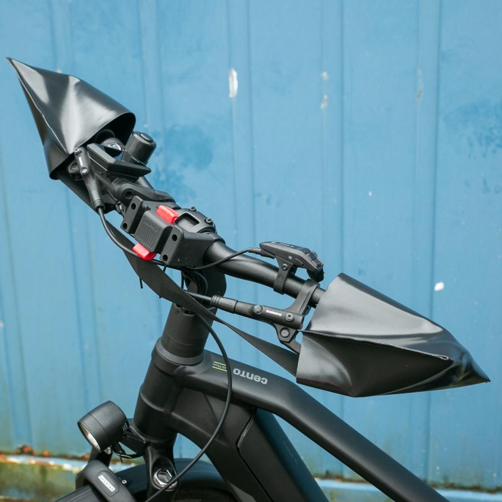 Haberland Pedal-/Lenkerschutz L Schwarz - zuverlässiger Schutz für Pedale & Lenker