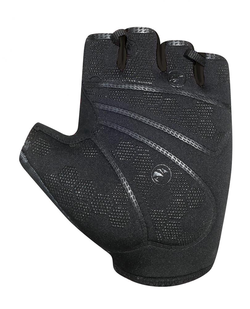 CHIBA Solar II - Radhandschuhe kurz, schwarz/schwarz, Größe L, atmungsaktiv