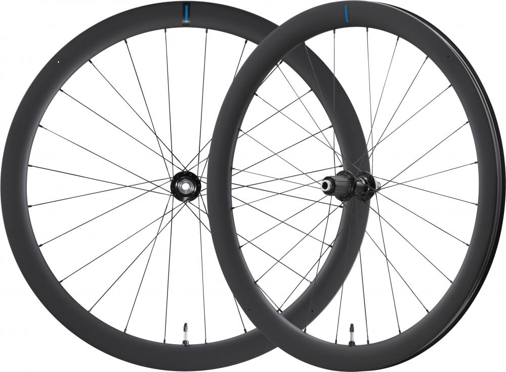 SHIMANO Laufradsatz WH-RS710 C46 TL - 28 Zoll, Rennrad, Scheibenbremse, Tubeless Ready 28" 24 Loch Center-Lock 100x12 mm