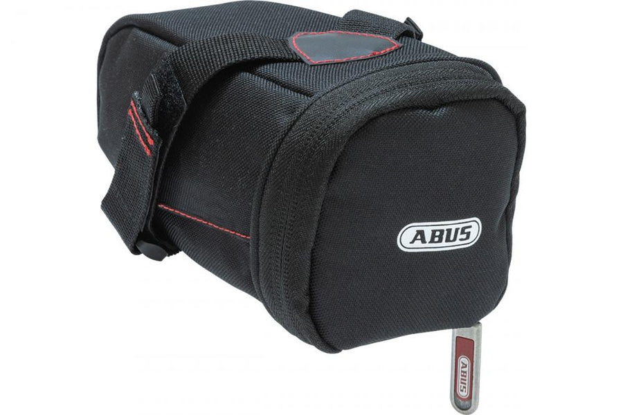 Abus Satteltasche ST 5950 2.0 0,6 L Schwarz kompakte, wasserabweisende Kleinteile-Tasche für Fahrrad