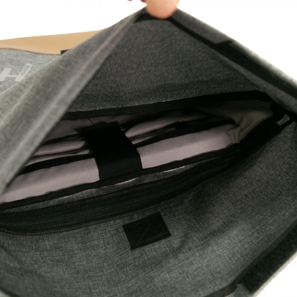 Haberland Bike-Rucksack Keep Rollin' grau - vielseitige Gepäckträger-Tasche & Rucksack